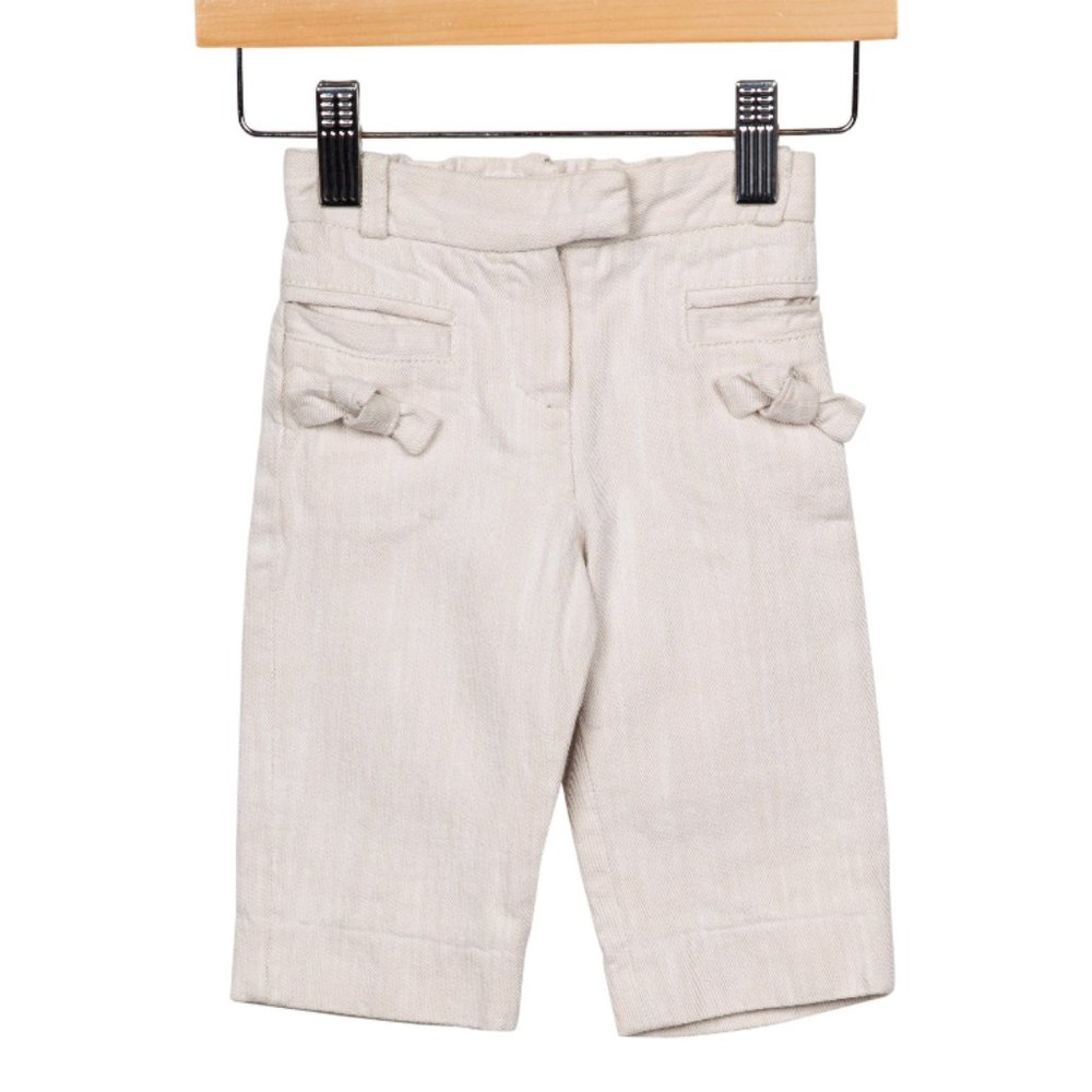 Chloe Girls' Tie-Accented Pants 6m